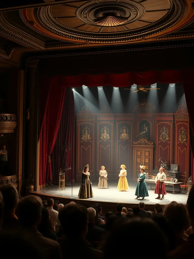 A photograph of a theatrical performance organized by ACCORD-OUVERT, capturing the drama and artistic storytelling of the event.